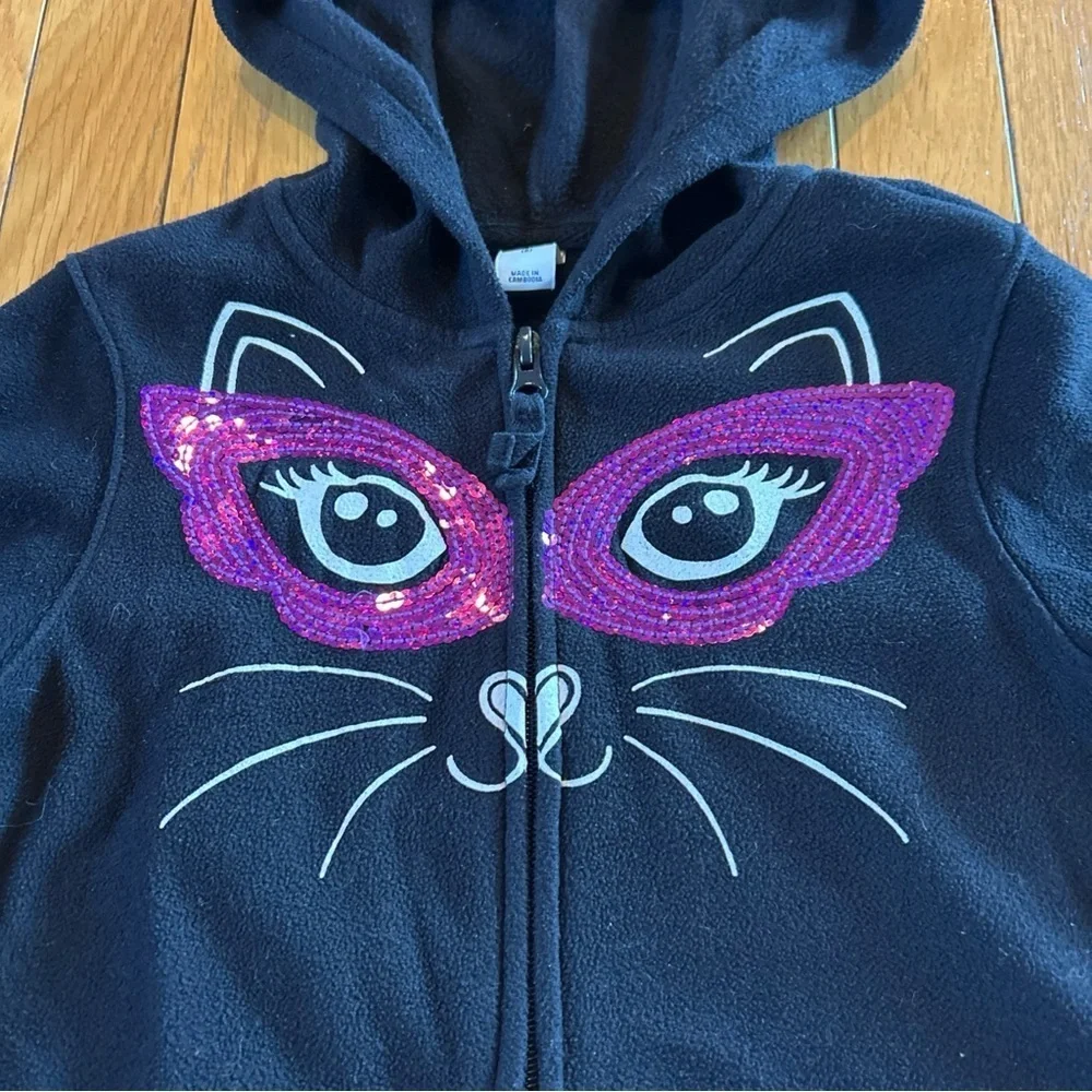 3 Old Navy Justice Trick Or Treat Halloween Graphic T-Shirt Hood Sweatshirt Sz 8
